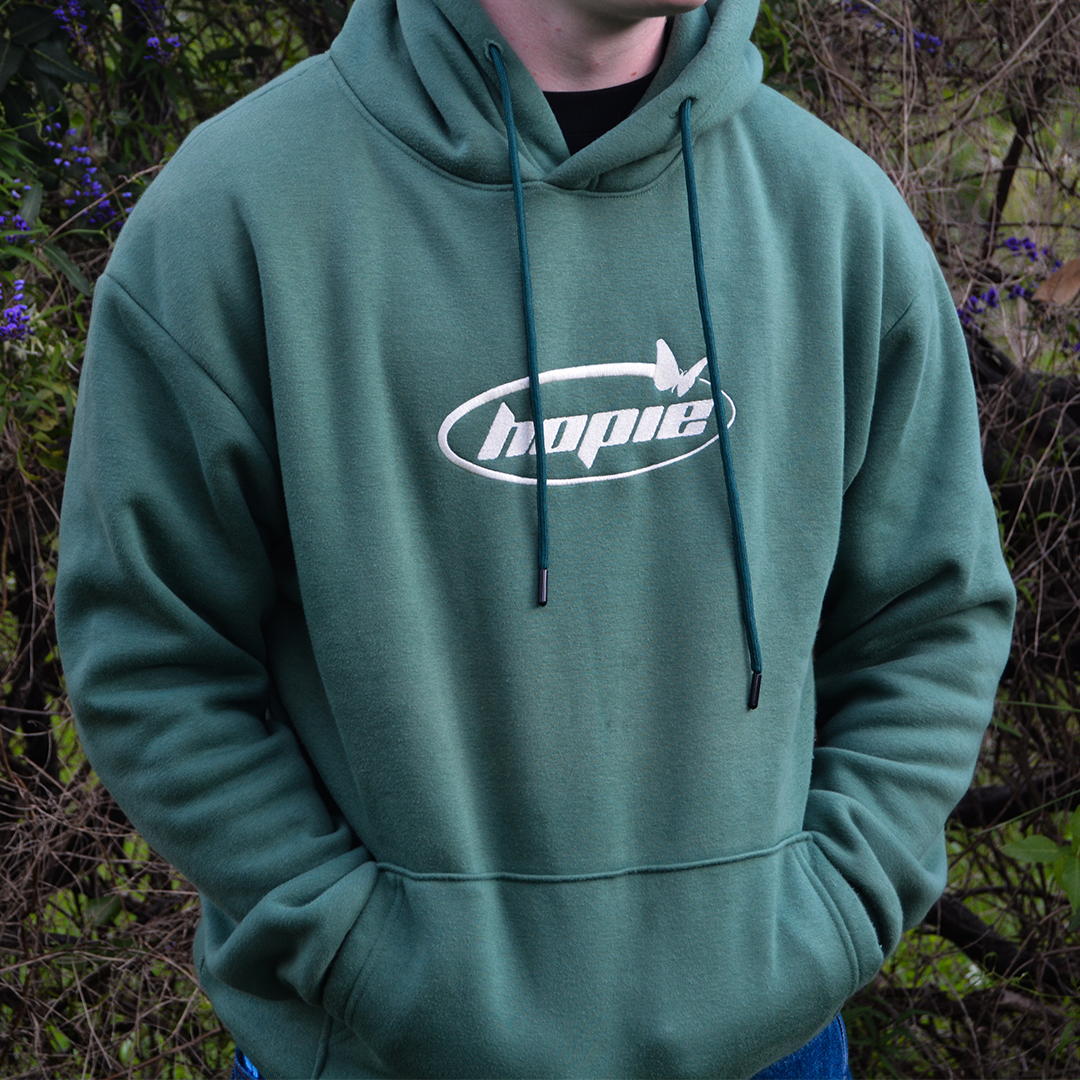 BUTTERFLY EMBROIDERED HOODIE